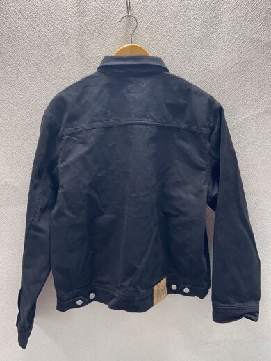 商品画像：24SS/ZIP WORK JACKET OVERDYED/ジャケット/M/コットン/BLK/無地/115680// 2