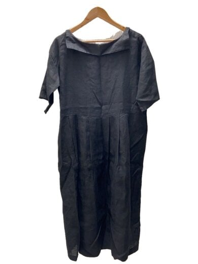 商品画像：Sailor Dress/半袖ワンピース/FREE/リネン/BLK/040263-0001// 1