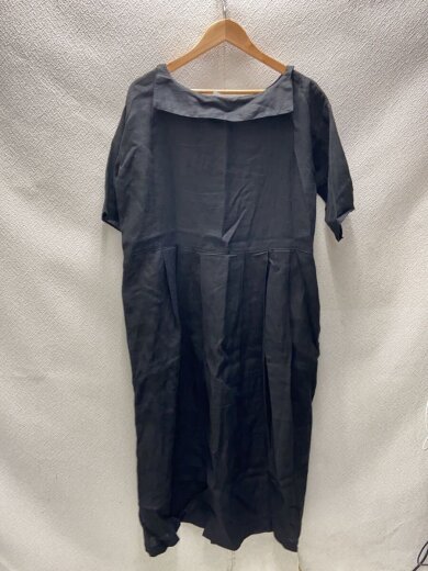 商品画像：Sailor Dress/半袖ワンピース/FREE/リネン/BLK/040263-0001// 2