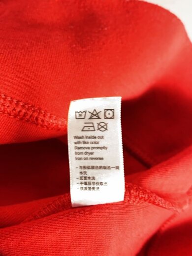 商品画像：ジャージ/M/コットン/RED/無地// 5