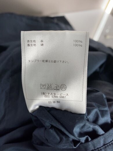 商品画像：トレンチコート/38/リネン/NVY/無地/1116-71024 5