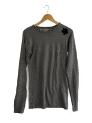 ニット・セーター(薄手)/L/シルク/カシミヤ/GRY