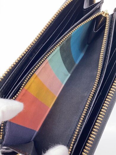 商品画像：長財布/レザー/BLK/無地/メンズ 5