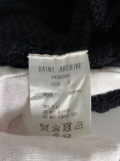 商品画像：ニット・セーター(厚手)/S/ウール/BLK/VASK005 4