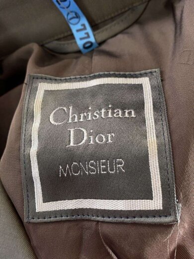 商品画像：ステンカラーコート/M/--/KHK/玉虫/タマムシ/バルカラー/オールド/少々シミ有 3