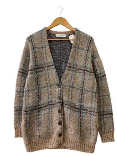 商品画像：カーディガン(厚手)/--/モヘア/マルチカラー/チェック/HKT13-CMK 1