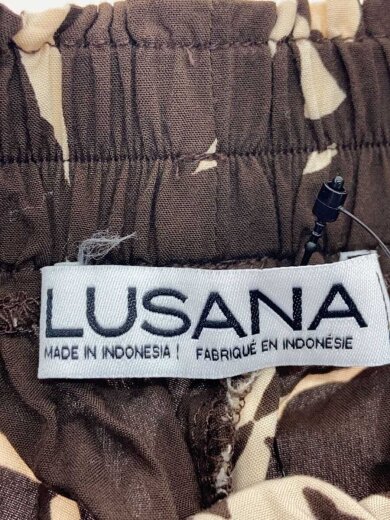 商品画像：LUSANA/ワイドパンツ/S/CICI PANTS/BRW/25-030-463-0005/ボタニカル/25SS// 4