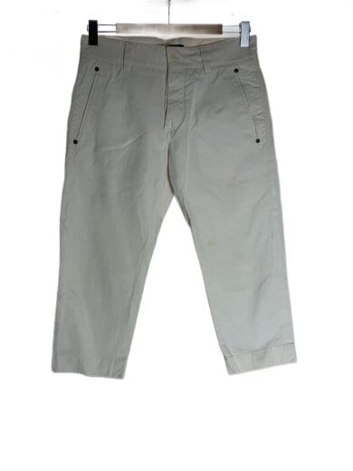商品画像：00s/シンチバック付き/黒タグ/クロップドパンツ/44/コットン/WHT/G35PEX// 1