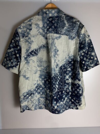 商品画像：22AW/モノグラム/バンダナ/デニムシャツ/半袖シャツ/XXL/コットン/NVY// 2