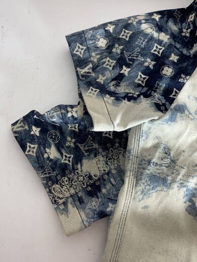 商品画像：22AW/モノグラム/バンダナ/デニムシャツ/半袖シャツ/XXL/コットン/NVY// 6