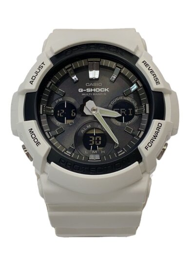 商品画像：ソーラー腕時計・G-SHOCK/デジアナ/ラバー/WHT 1