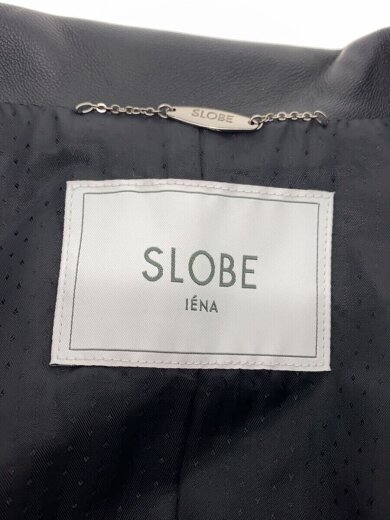 画像：SLOBE IENA(IENA SLOBE)レザージャケット・ブルゾン/38/羊革/BLK/無地/17-011-912-8900-3-03