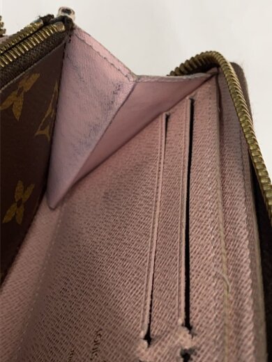 商品画像：ポルト・フォイユ・クレマンス_モノグラム・キャンバス_ローズバレリーヌ/PVC/BRW/総柄/レディース// 9