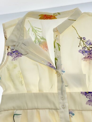 商品画像：ノースリーブワンピース/FREE/ポリエステル/IVO/花柄/012440301101-01 6