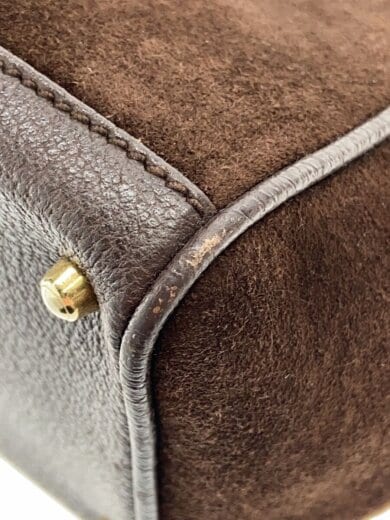 商品画像：ハンドバッグ_オールドバンブー_ヌバックレザー/スウェード/BRW// 8