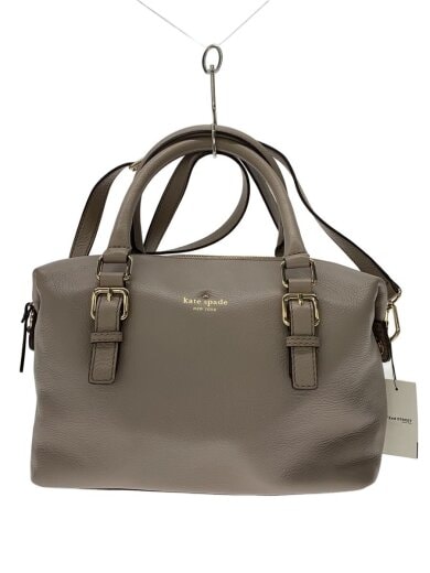 商品画像：ショルダーバッグ/レザー/BEG 1