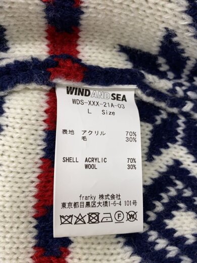 商品画像：ニット・セーター(厚手)/L/--/NVY/総柄/WDS-XXX-21A-03// 4