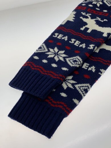 商品画像：ニット・セーター(厚手)/L/--/NVY/総柄/WDS-XXX-21A-03// 5