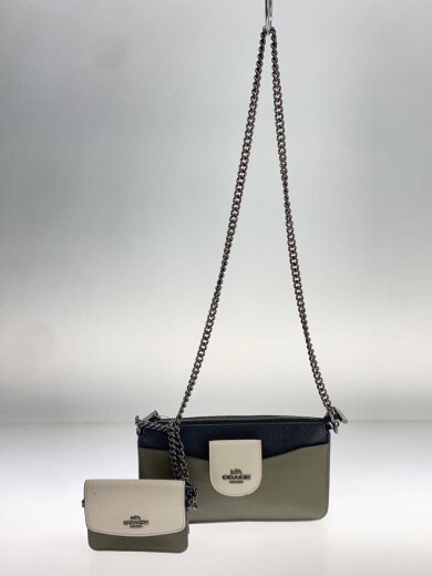 商品画像：ショルダーバッグ/レザー/KHK/C3608// 1