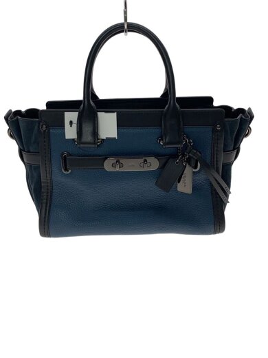 商品画像：ハンドバッグ_コンビレザー/--/NVY 1