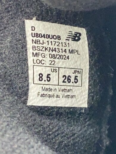商品画像：ローカットスニーカー/26.5cm/BLK/U8040UOB// 5