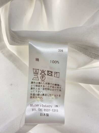 商品画像：長袖シャツ/--/コットン/WHT/無地// 4