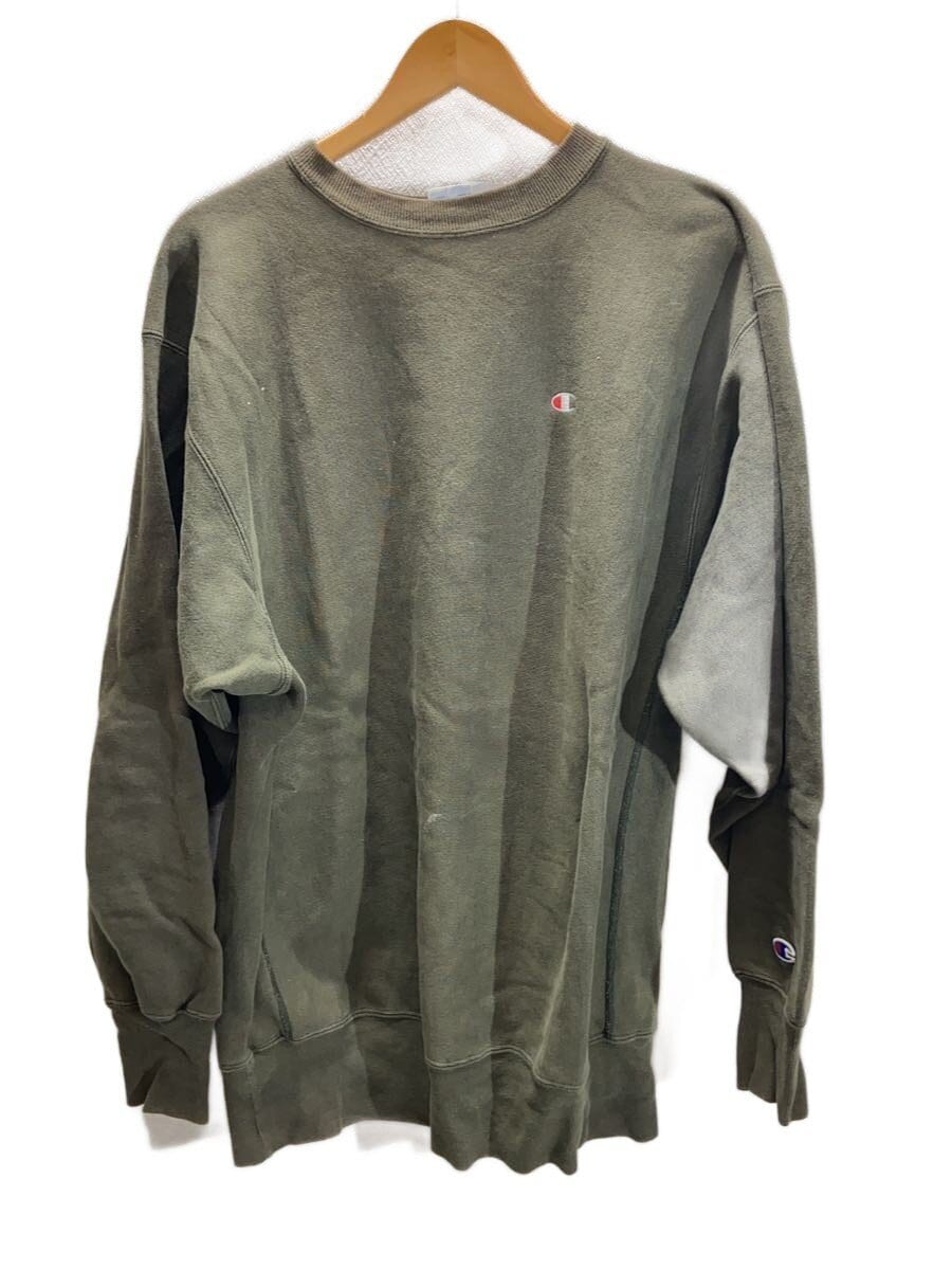 Champion / スウェット/XL/コットン/GRN/無地