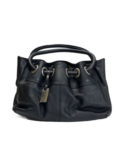 商品画像：ハンドバッグ/レザー/BLK 1