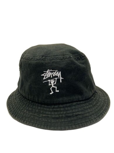 商品画像：バケットハット/S/コットン/BLK/無地/メンズ 1