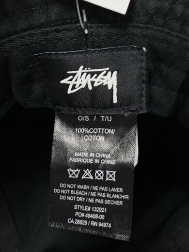 商品画像：バケットハット/S/コットン/BLK/無地/メンズ 5