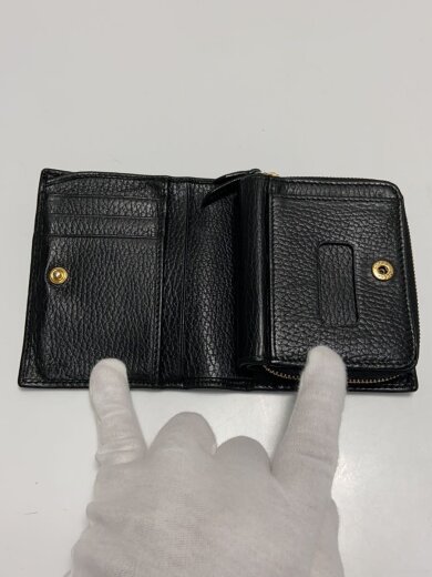 商品画像：2つ折り財布/レザー/BLK/メンズ/546586 4