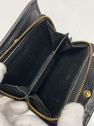 商品画像：2つ折り財布/レザー/BLK/メンズ/546586 5