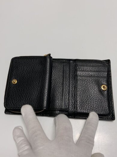 商品画像：2つ折り財布/レザー/BLK/メンズ/546586 7