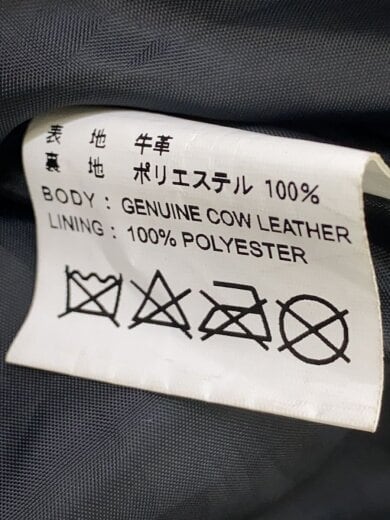 商品画像：レザージャケット・ブルゾン/L/牛革/BLK/22WJ-5 4