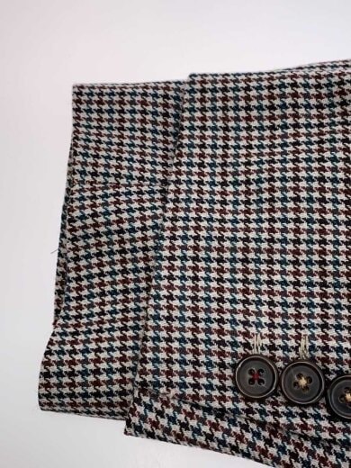 商品画像：テーラードジャケット/36/ウール/GRY/千鳥格子 6