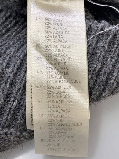 商品画像：ニット・セーター(厚手)/--/アクリル/GRY// 4