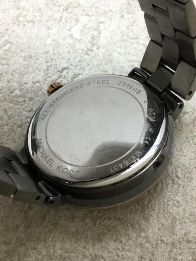 画像：MICHAEL KORSクォーツ腕時計/アナログ/ステンレス/BLK/GRY/MK-64313