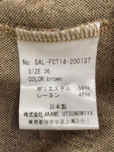 商品画像：長袖ワンピース/--/--/BRW/総柄/SAL-FCT14-2001ST 4