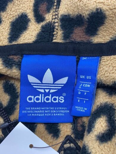 画像：adidasジップパーカー/0/ポリエステル/BEG/レオパード/M338383