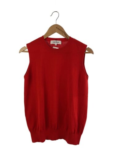 商品画像：ニット・セーター(薄手)/38/コットン/RED/300DS270-2640// 1