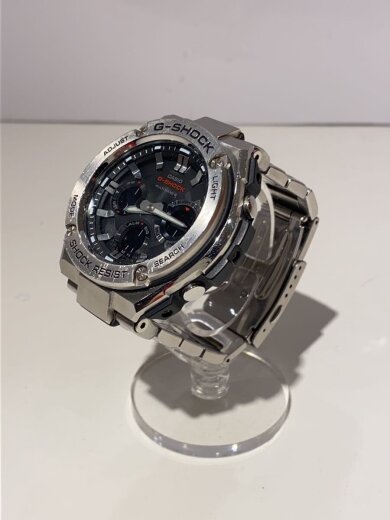 商品画像：ソーラー腕時計/デジアナ/ステンレス/BLK/SLV/GST-W110D 2