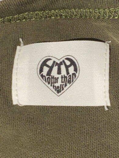 商品画像：Glitter Heart Logo Cropped Tee/Tシャツ/FREE/コットン/KHK/HT1625 3