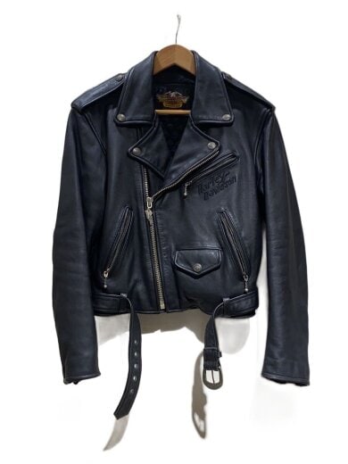 商品画像：韓国製/ダブルライダースジャケット/S/レザー/BLK 1