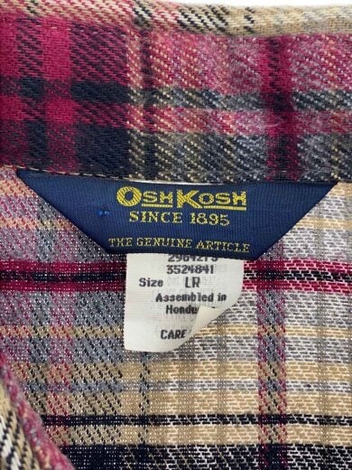 商品画像：ネルシャツ/L/コットン/RED/チェック 3