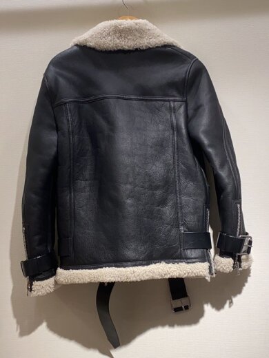 商品画像：ムートンジャケット/XS/羊革/BLK 2