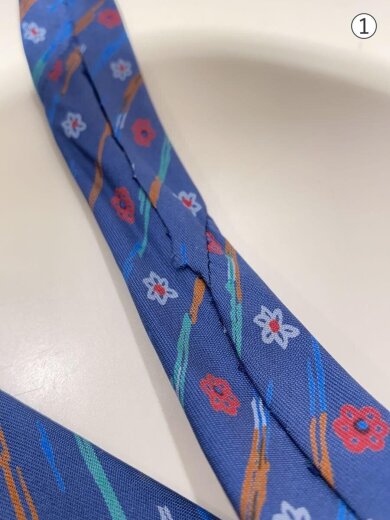 商品画像：ネクタイ/シルク/BLU/花柄/メンズ 3