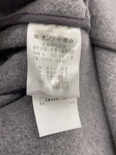 商品画像：ダッフルコート/1/ウール/GRY/CO.UV.IW.0500 4