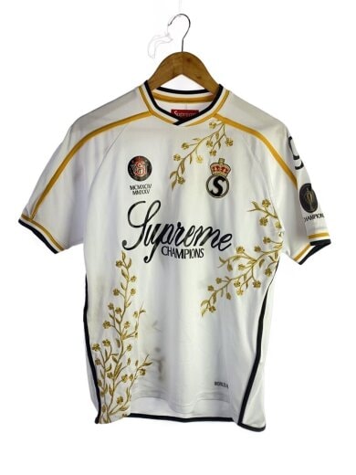 商品画像：25AW/FLORAL SOCCER JERSEY/半袖シャツ/S/ポリエステル/WHT 1