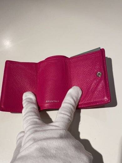 商品画像：3つ折り財布/レザー/PNK/レディース 4