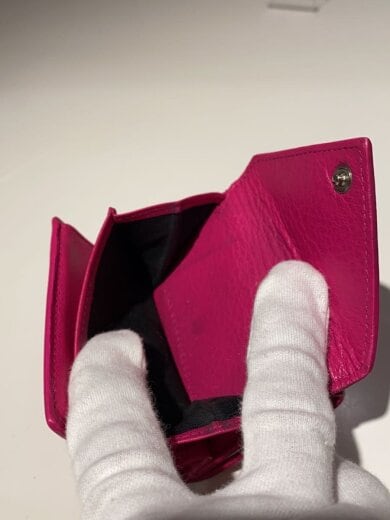 商品画像：3つ折り財布/レザー/PNK/レディース 5